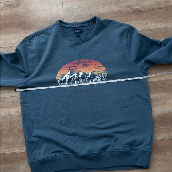 J. Crew Blue Mountain Graphic Crewneck Sweater - Picture 3 of 6